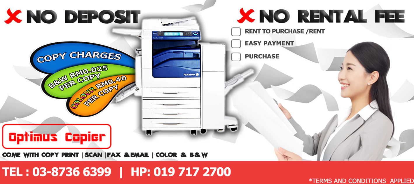 Top Supplier for Copier, Photocopier and Photostat Machine in Malaysia especially in KL, and Selangor.